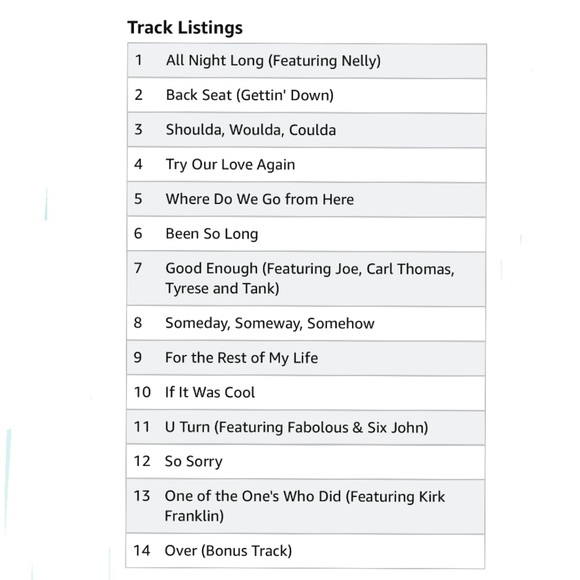 EUC, Brian McKnight’s CD “U-Turn “ his 7th album was released in 2003 by Motown! - Picture 6 of 6